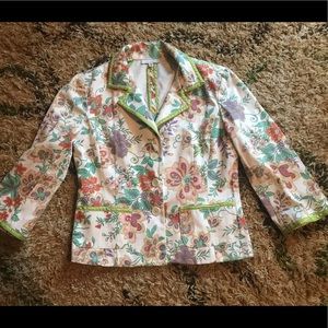 Symmetry Sleeve Blazer floral